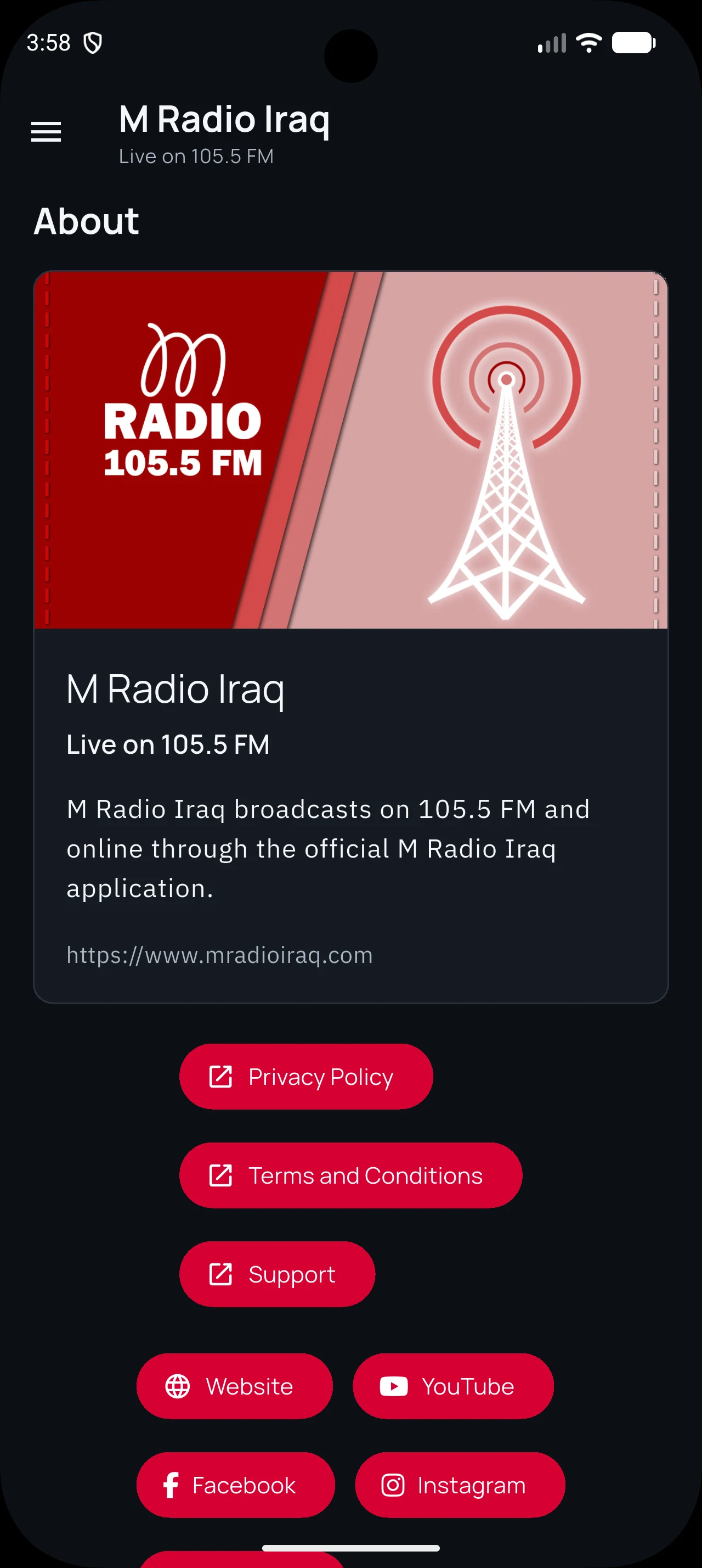 M Radio Iraq screenshot